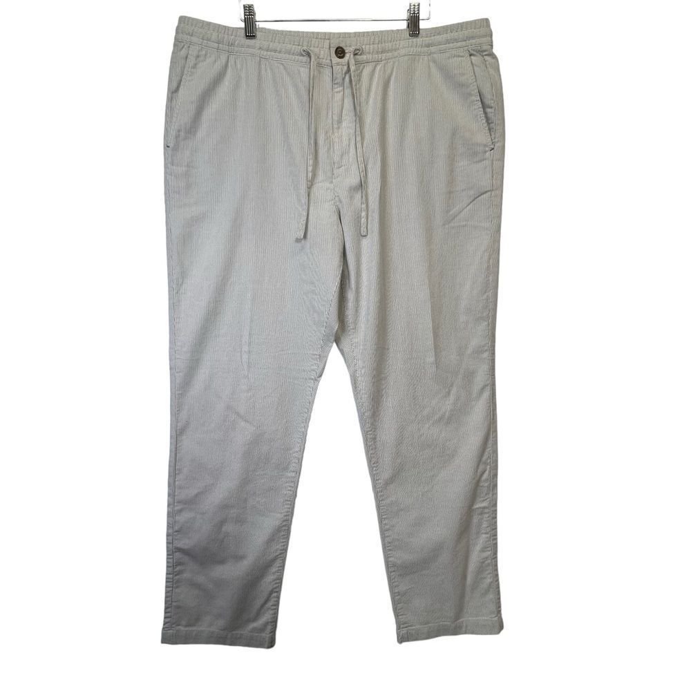 Tommy Bahama Pants Mens Sz XXL Beach Full Elastic pull on cotton Blend Blue